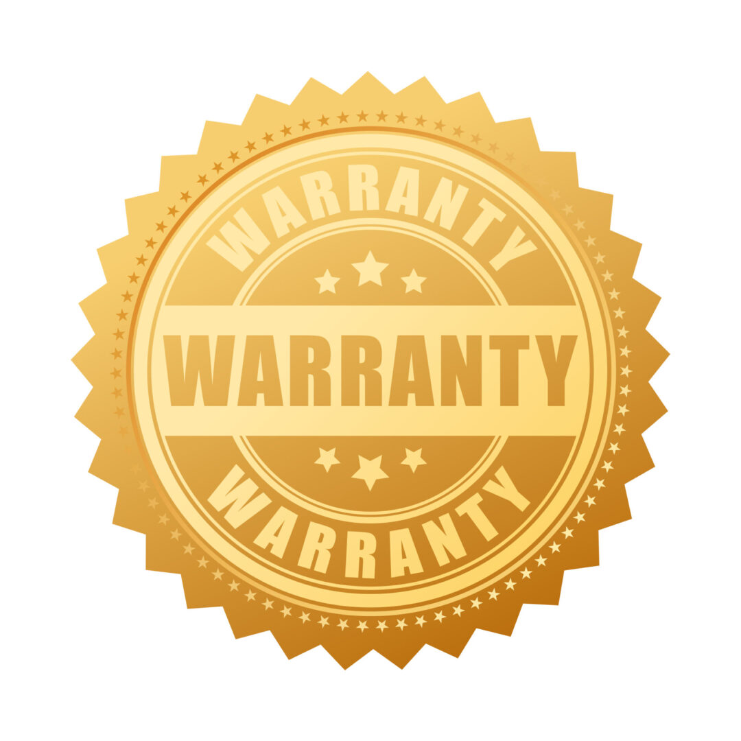 Warranty,Gold,Vector,Seal,Isolated,On,White,Background